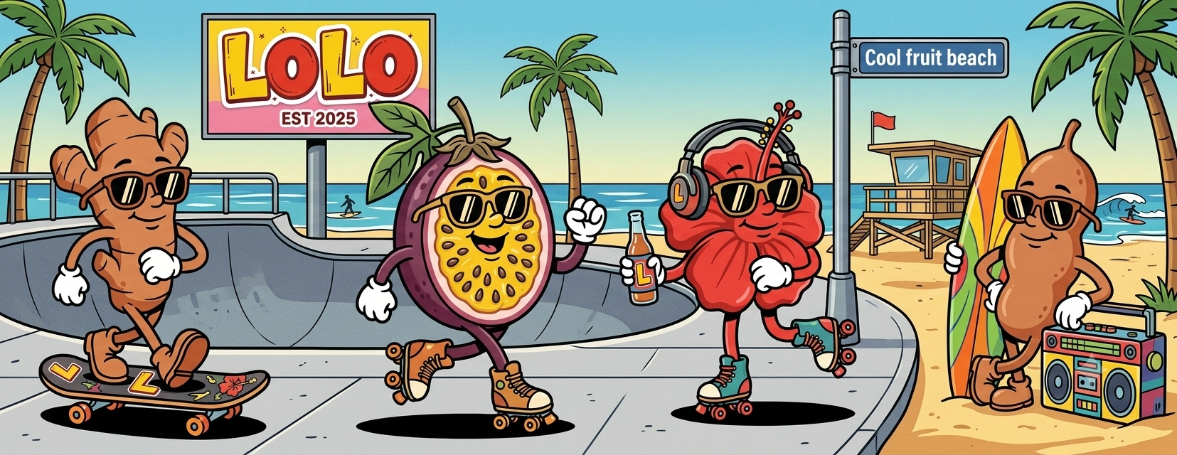 Mascotas de LoLo en la playa